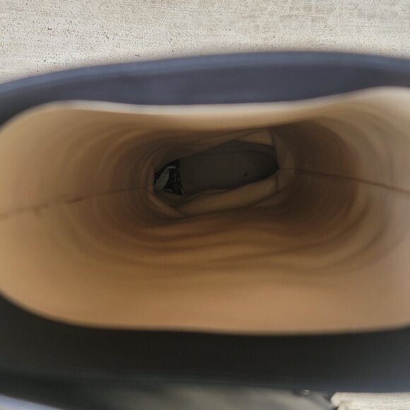 Christian Louboutin Studded Flat Boots Knee Black Shoes MENEBOOT IT 37 US 6.5-7 - Picture 14 of 14